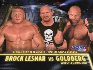 Goldberg vs Brock Lesnar